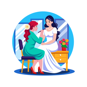 Bride Makeup, Beautician, Grooming, Beauty, Wedding icon