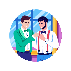 Groom Friend, Friendship, Companion, Bonding, Friends icon