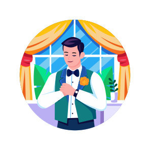 Groom, Husband, Wedding, Marriage, Ceremony icon
