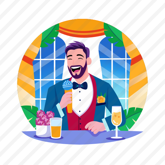 Groom Speech, Talking, Speaking, Laughing, Happiness preview