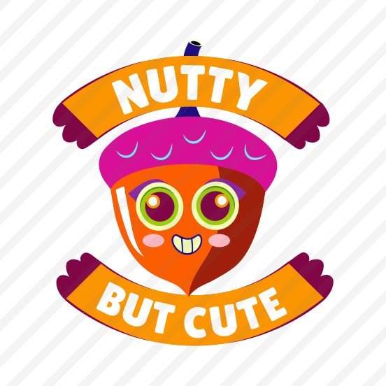 Acorn Fruit, Nut, Thanksgiving, Festival, Typography, Lettering preview