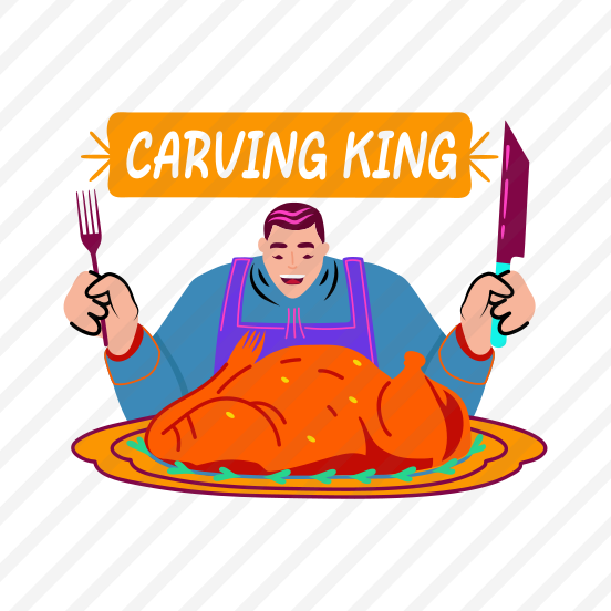 Carving King, Cutting, Food, Thanksgiving, Festival, preview