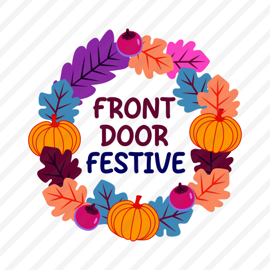 Decorative Wreath, Thanksgiving, Festival, Celebration, Typography, preview