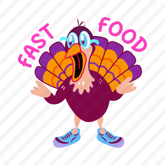 Fast Food, Surprised, Thanksgiving, Festival, Typography, preview