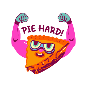 Food Slice, Pie, Thanksgiving, Festival, Typography, icon