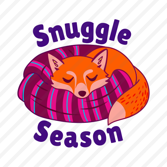 Snuggle Season, Sleeping, Cozy, Thanksgiving, Typography, preview