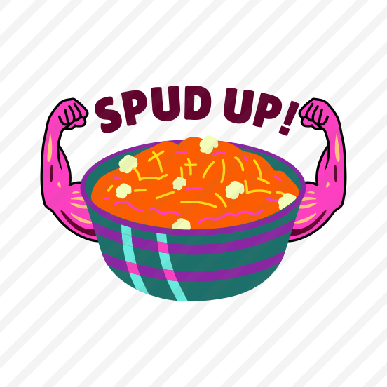 Spud Up, Food, Bowl, Thanksgiving, Typography, preview