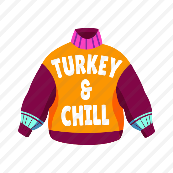 Sweater, Apparel, Clothing, Thanksgiving, Typography, preview
