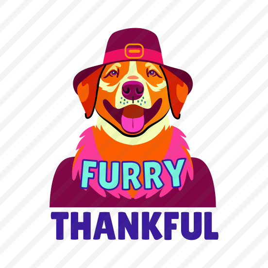 Thankful, Dog, Animal, Pet, Typography, preview