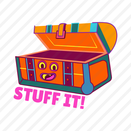 Treasure Chest, Container, Storage, Thanksgiving, Typography, preview