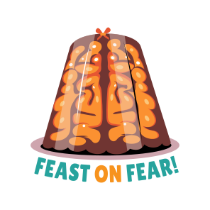 Brain Jelly, Gelatin, Scary Food, Dessert, Typography icon
