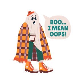 Clumsy Ghost, Embarrassing, Character, Scary, Spooky icon