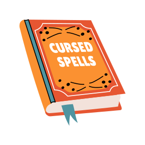 Cursed Spells, Sorcery, Witchcraft, Mystic, Book icon