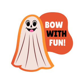 Friendly Ghost, Smiling, Happy, Entertaining, Typography icon