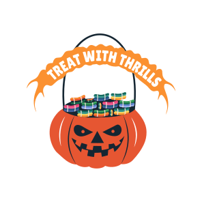 Halloween Sweets, Food, Toffees, Candies, Typography icon