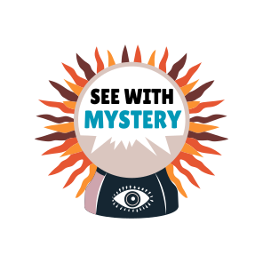 Mystic Eye, Scary, Mysterious, Crystal Ball, Typography icon