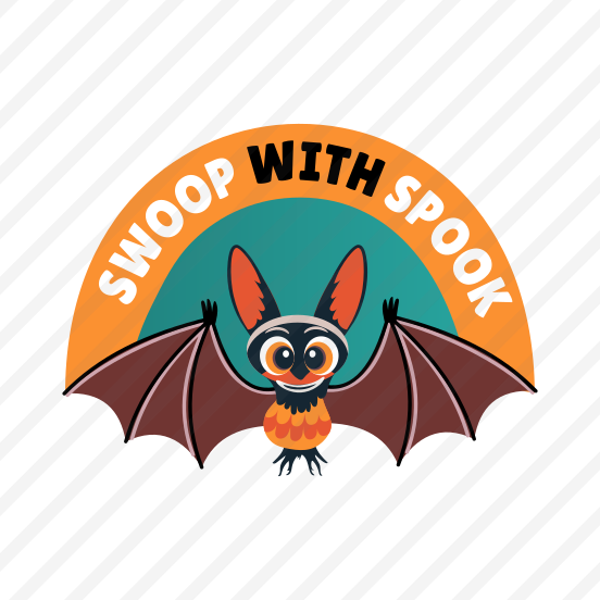 Scary Bat, Chiropteran, Spooky, Typography, Haunted preview
