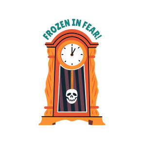 Spooky Clock, Tiime, Pendulum Clock, Timekeeper, Scary, icon