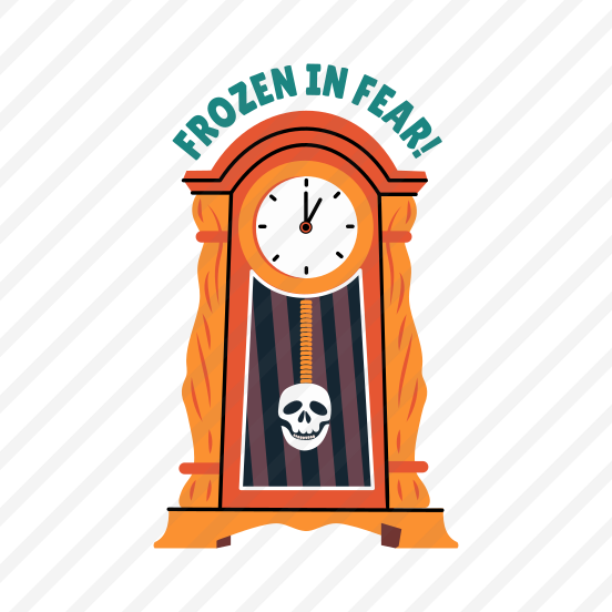 Spooky Clock, Tiime, Pendulum Clock, Timekeeper, Scary, preview
