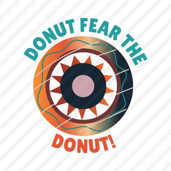 Spooky Donut, Dessert, Food, Hypnotic, Typography preview