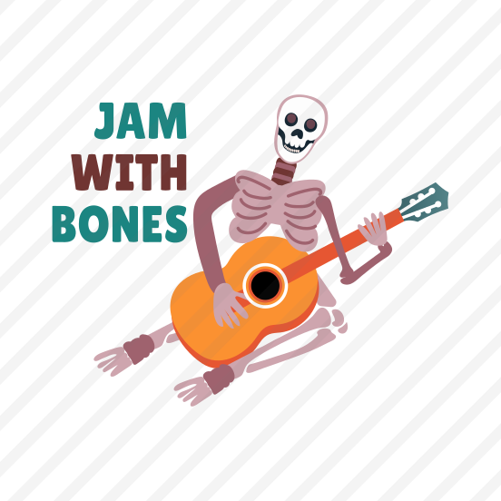 Spooky Music, Strumming, Spooky, Typography, Scary preview