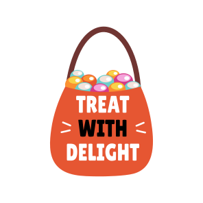Spooky Sweets, Candies, Confectionery, Delights, Typography icon