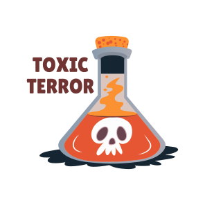 Toxic Terror, Flask, Skull, Potion, Halloween icon