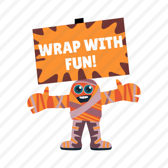 Wrapped Mummy, Character, Spooky, Scary, Halloween preview
