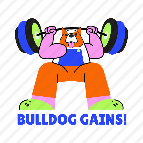 Bulldog, Weightlifting, Pet, Animal, Strong preview