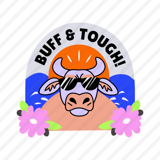 Cool Bull, Cow, Pet, Animal, Typography preview