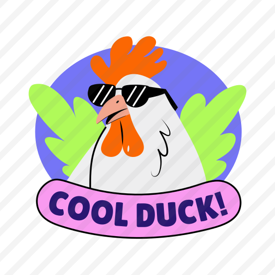 Cool Duck, Bird, Pet, Typography, Lettering preview