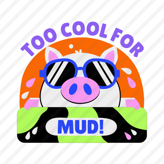 Cool Pig, Pet, Animal, Typography, Lettering preview