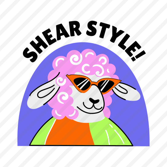 Cool Sheep, Pet, Animal, Typography, Lettering preview