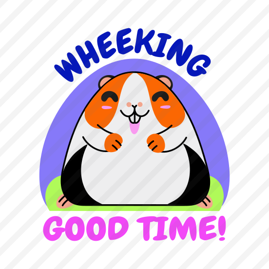 Cute Hamster, Happy, Pet, Animal, Typography preview
