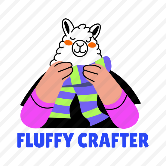 Cute Llama, Fluffy Crafter, Pet, Animal, Typography preview