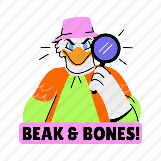 Detective Chicken, Rooster, Animal, Typography, Lettering preview