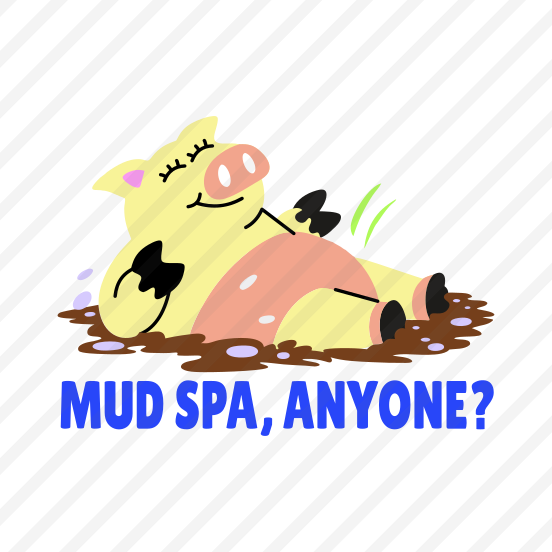 Dirty Pig, Mud Spa, Pet, Animal, Typography preview