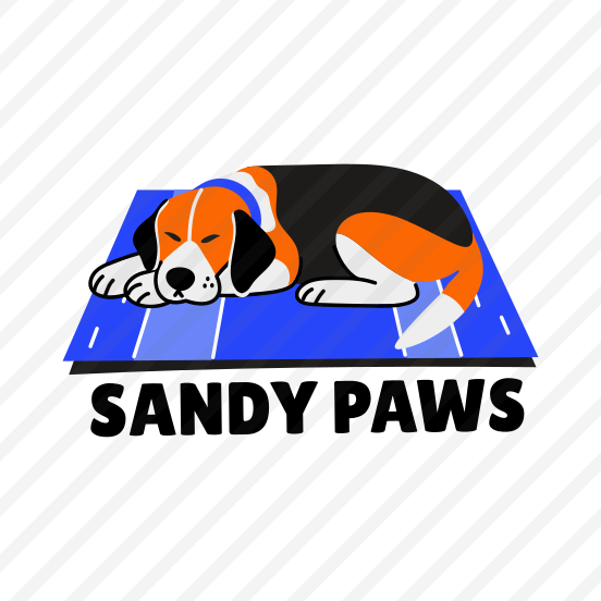 Dog Resting, Sleeping, Pet, Animal, Typography preview