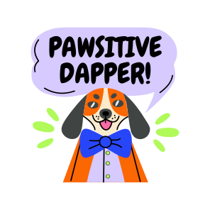 Elegant Dog, Puppy, Pet, Animal, Typography, icon