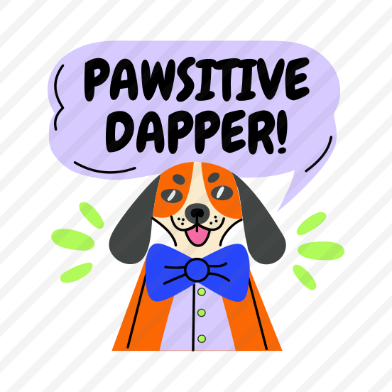 Elegant Dog, Puppy, Pet, Animal, Typography, preview