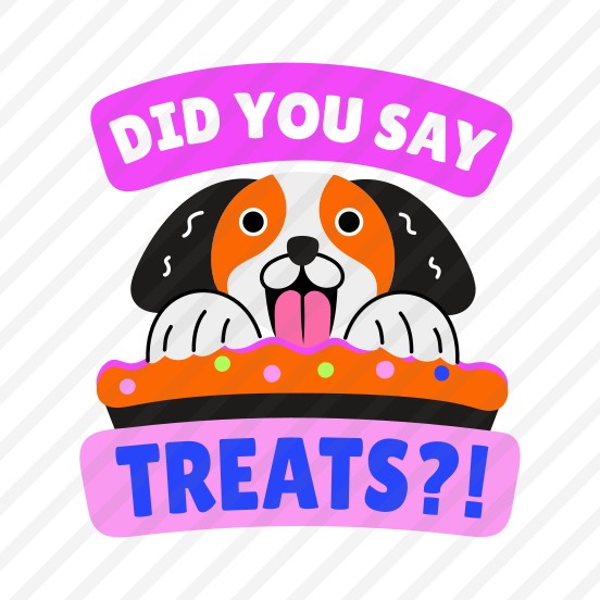 Hungry Dog, Treats, Pet, Animal, Typography preview