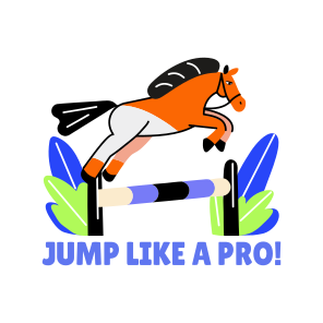 Jumping Horse, Racing, Pet, Animal, Typography icon