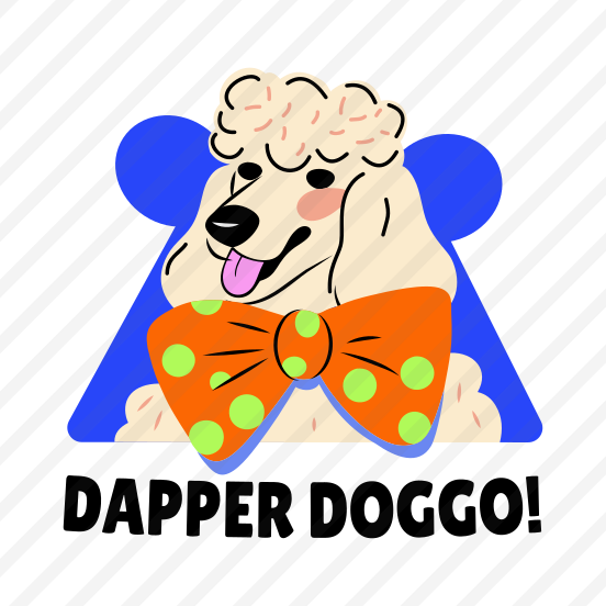 Poodle Dog, Pet, Animal, Typography, Lettering preview