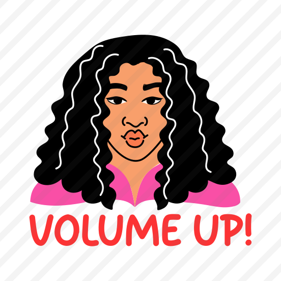 Curly Hairs, Fashion, Beauty, Character, Typography, preview