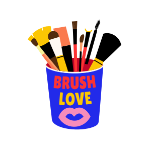 Makeup Brushes, Cosmetics, Tools, Organizer, Beauty, icon
