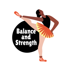 Ballerina Pose, Performing, Choreography, Dance Step, Typography icon