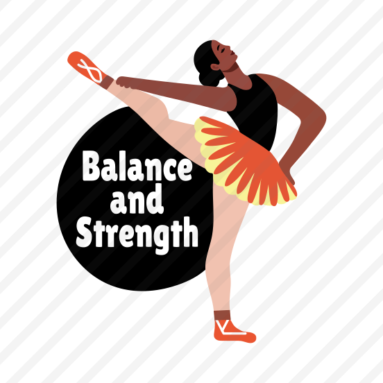 Ballerina Pose, Performing, Choreography, Dance Step, Typography preview