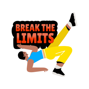 Breakdancer, Performing, Choreography, Dance Step, Typography icon