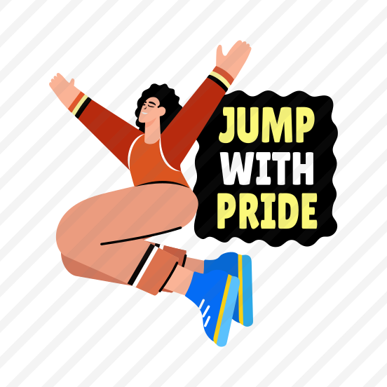 Celebrating Character, Dancing, Jumping, Performing, Typography preview