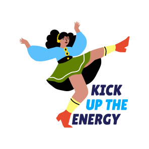 Dance Energy, Performing, Choreography, Dance Step, Typography icon